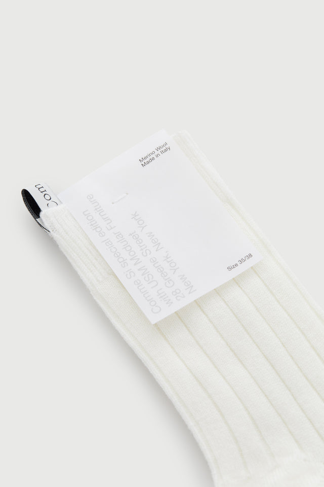 Comme Si x USM The Merino Wide Rib Sock